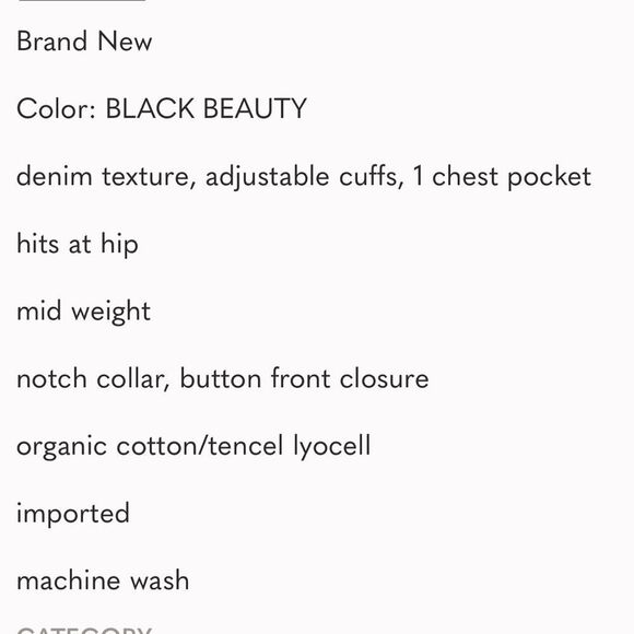 NWT BOYISH BLACK BEAUTY The Julian Denim Blazer Jean Jacket Double Breasted - Picture 3 of 5